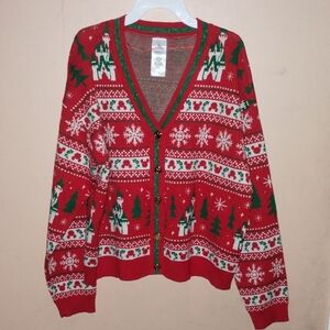 Festive Red and Green Holiday Sweater